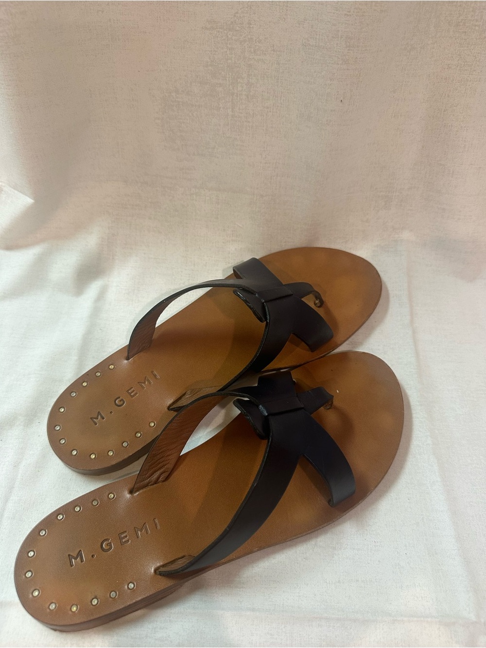 M Gemi The Storno Sandal Navy Size 7